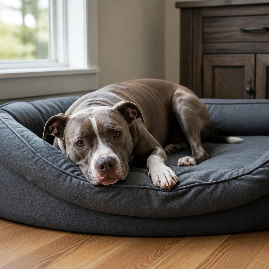 What Kind of Bed Does a Pitbull Need?
