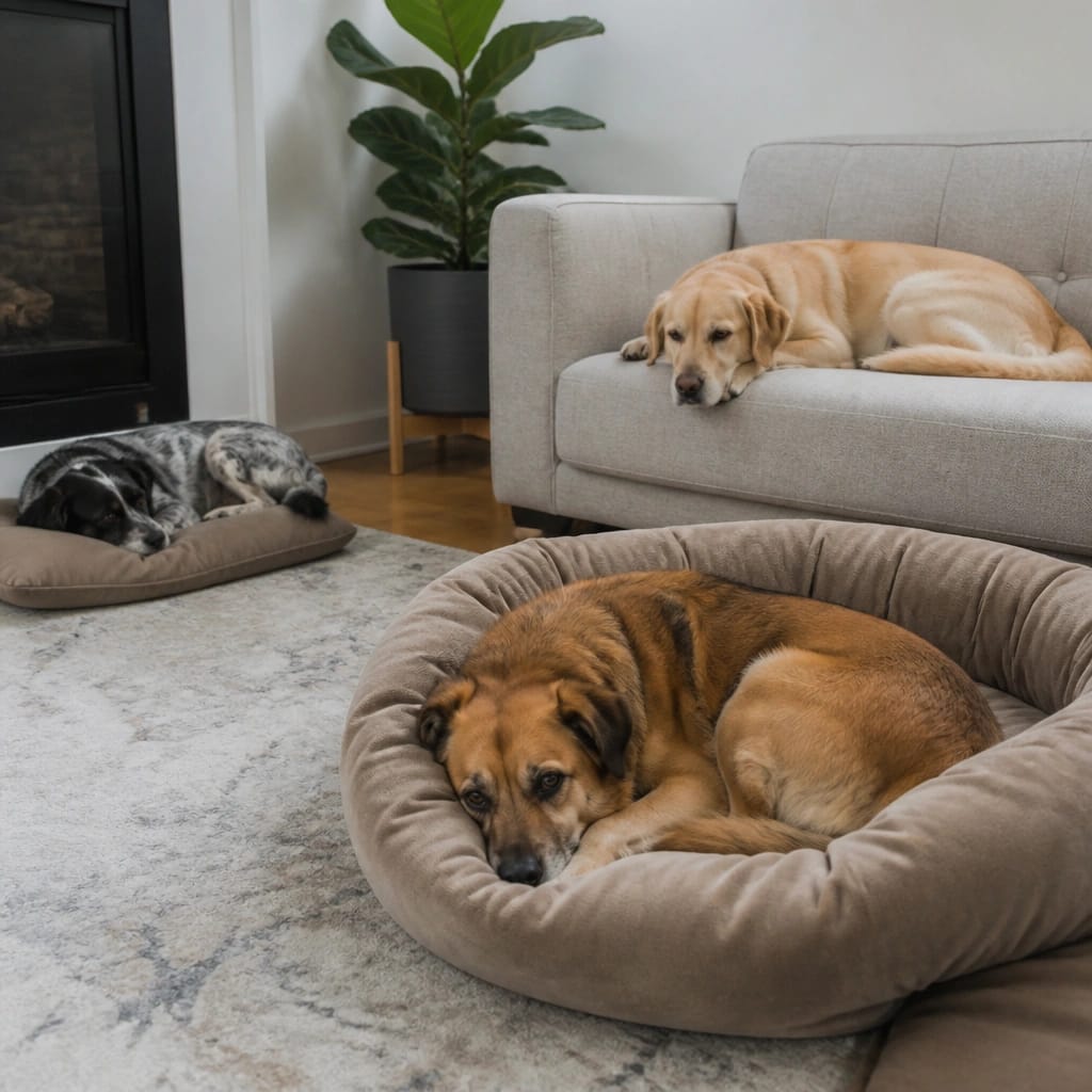 Do Dogs Prefer One Bed or Multiple Sleeping Spots?