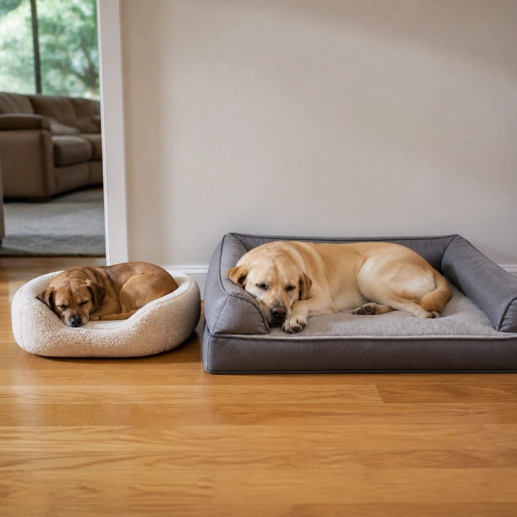 How Bed Size Affects a Dog's Sleeping Position