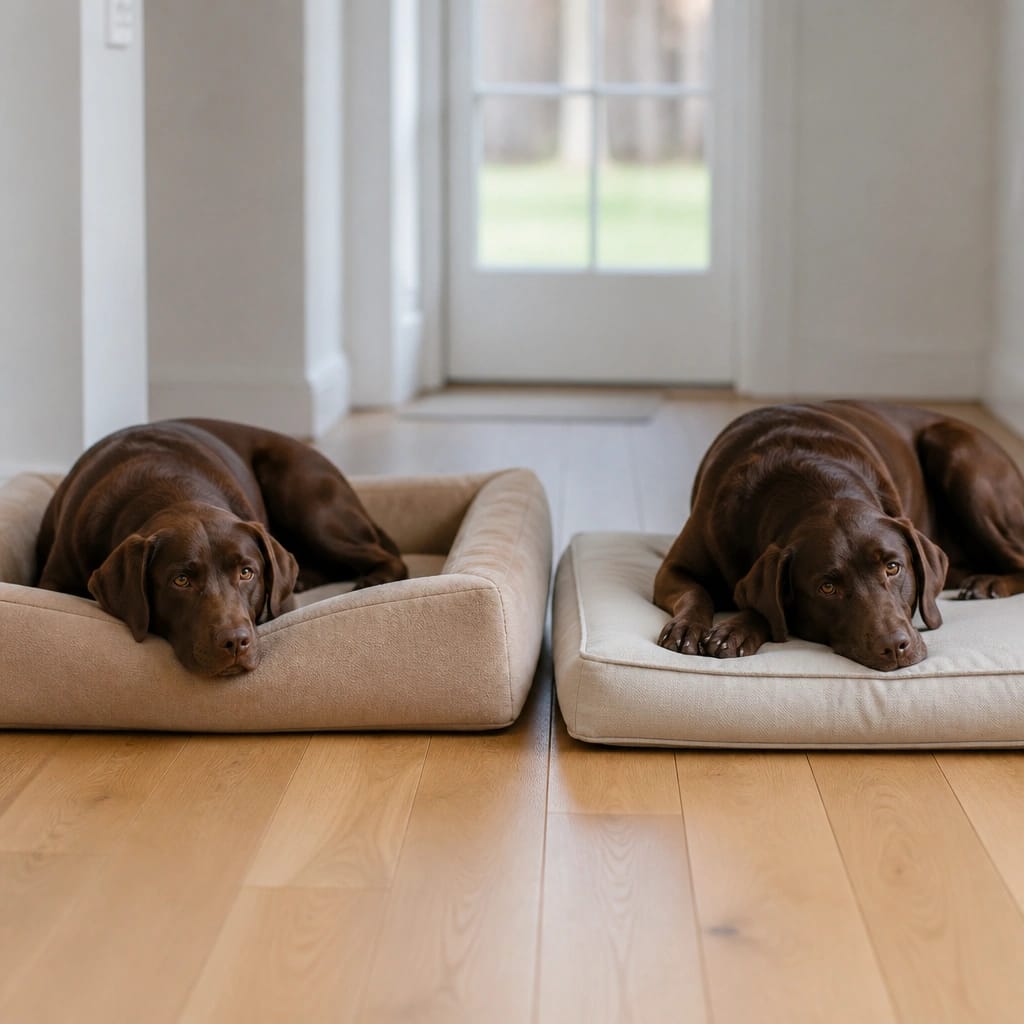How Bolsters Change Dog Bed Measurements