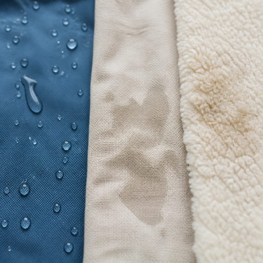 How Different Dog Bed Materials Handle Moisture