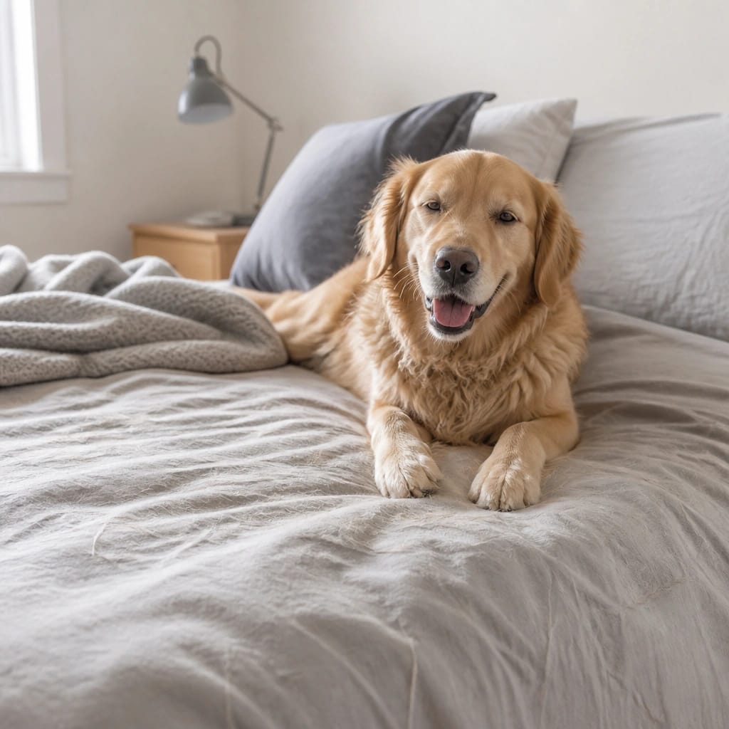 How Dog Hair Interacts With Different Bed Fabrics