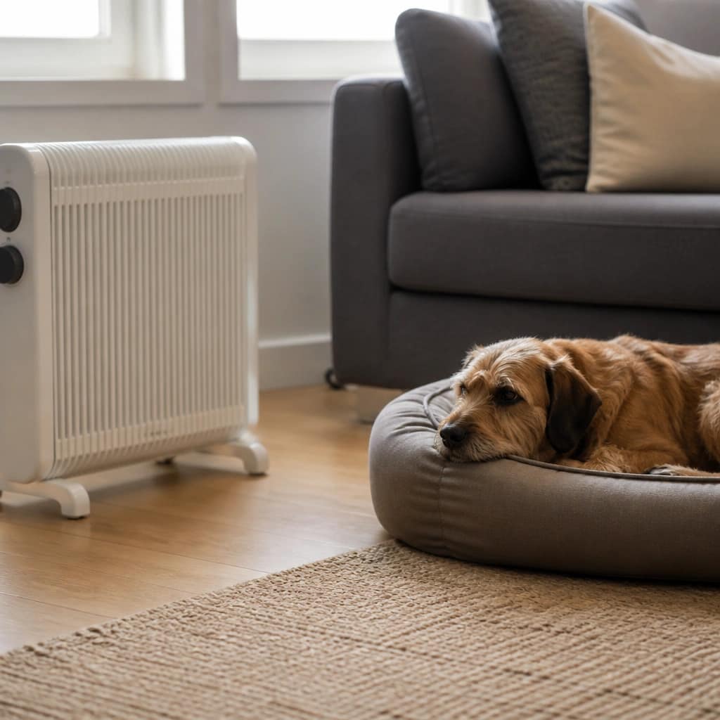 How Far Should a Dog Bed Be From a Heater?