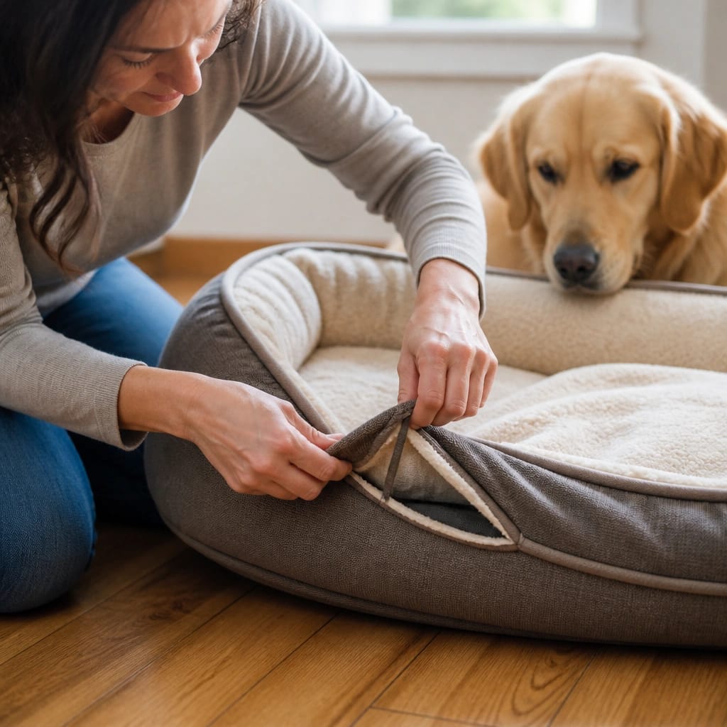 How to Check a Dog Bed for Choking Hazards