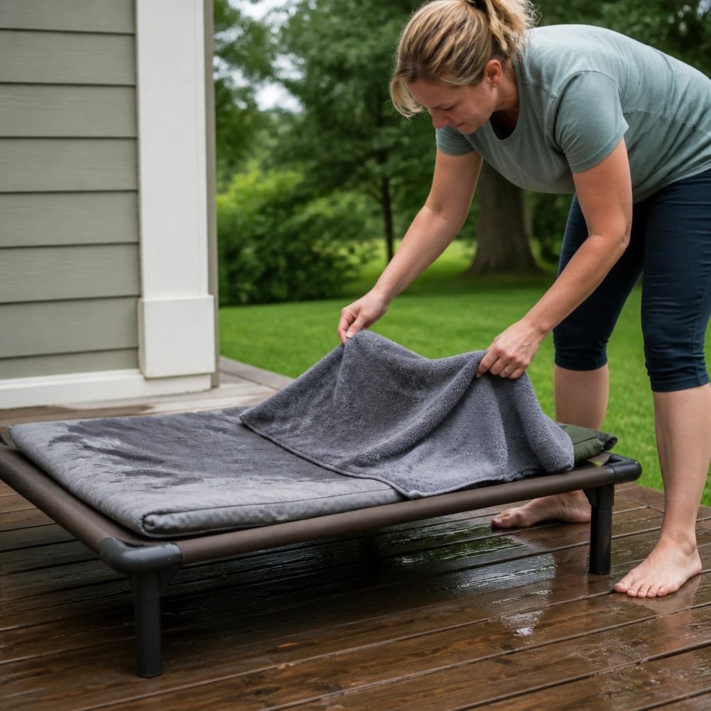 How to Dry an Outdoor Dog Bed After Rain
