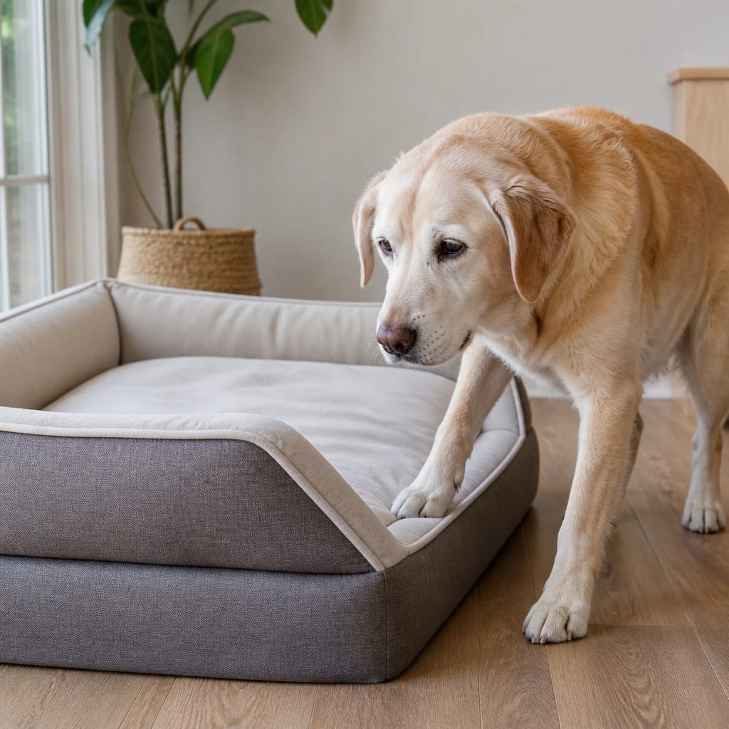 How to Make a Dog Bed Easier for an Older Dog to Access