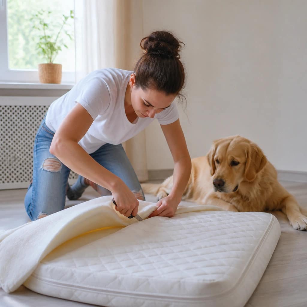 How to Make a Dog Bed From an Old Mattress