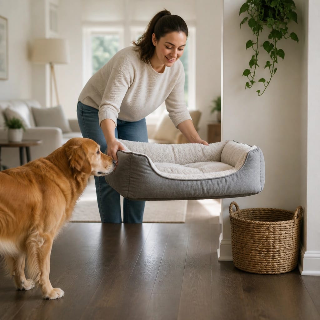 How to Move Your Dog's Bed to a New Location