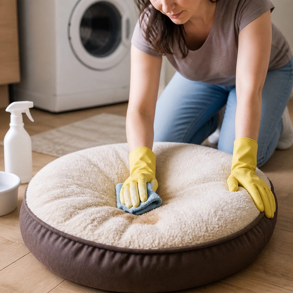 How to Remove Drool Stains From a Dog Bed