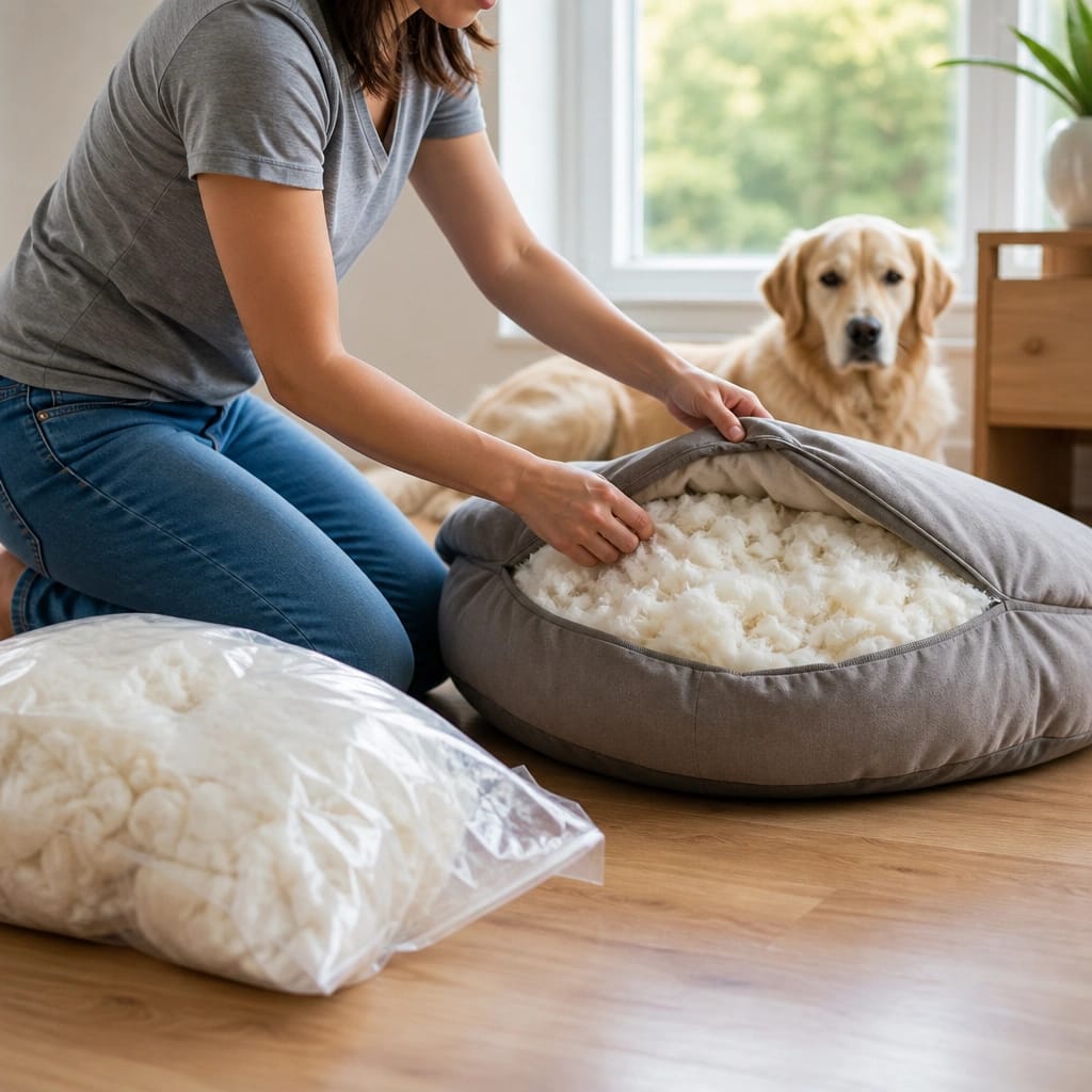 How to Replace Dog Bed Filling