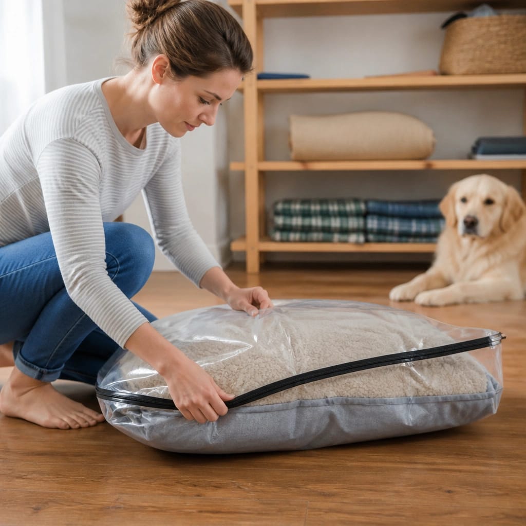 How to Store a Dog Bed Without Creating Odors
