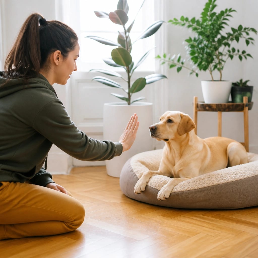 How to Teach a Dog to Stay on Their Bed