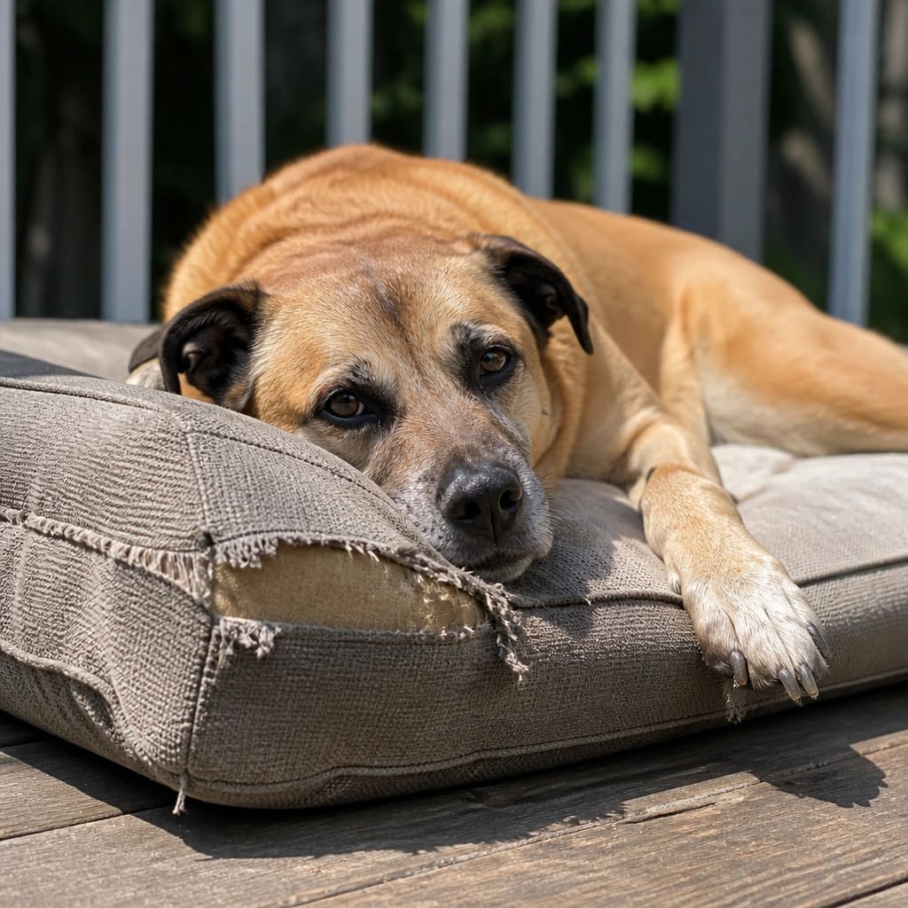 How UV Exposure Affects Outdoor Dog Bed Materials
