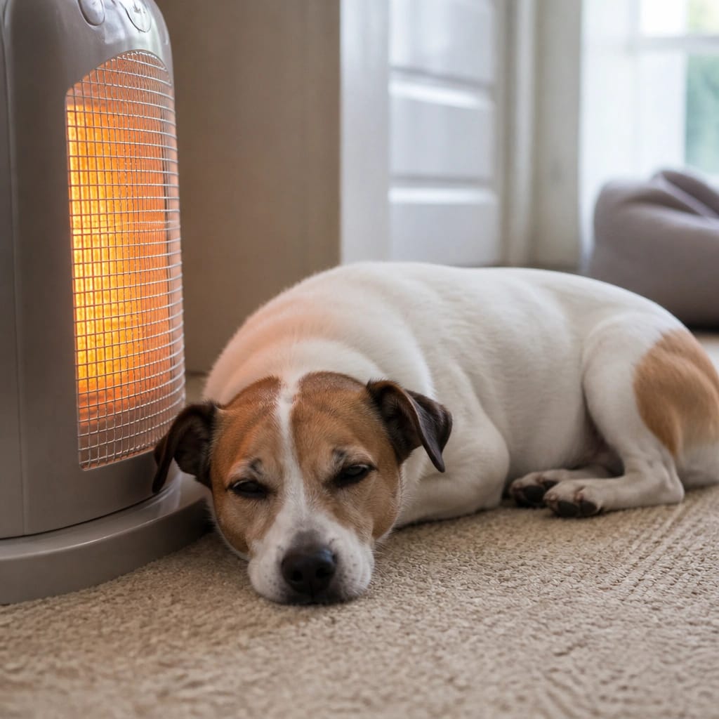 Signs Your Dog Is Too Close to the Heater