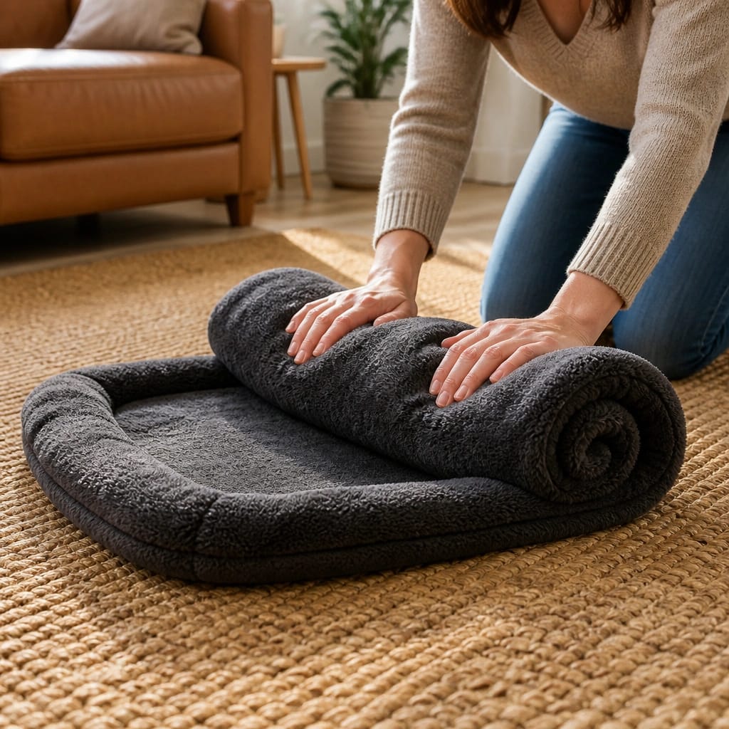 Step-by-Step: How to Compress a Dog Bed for Travel
