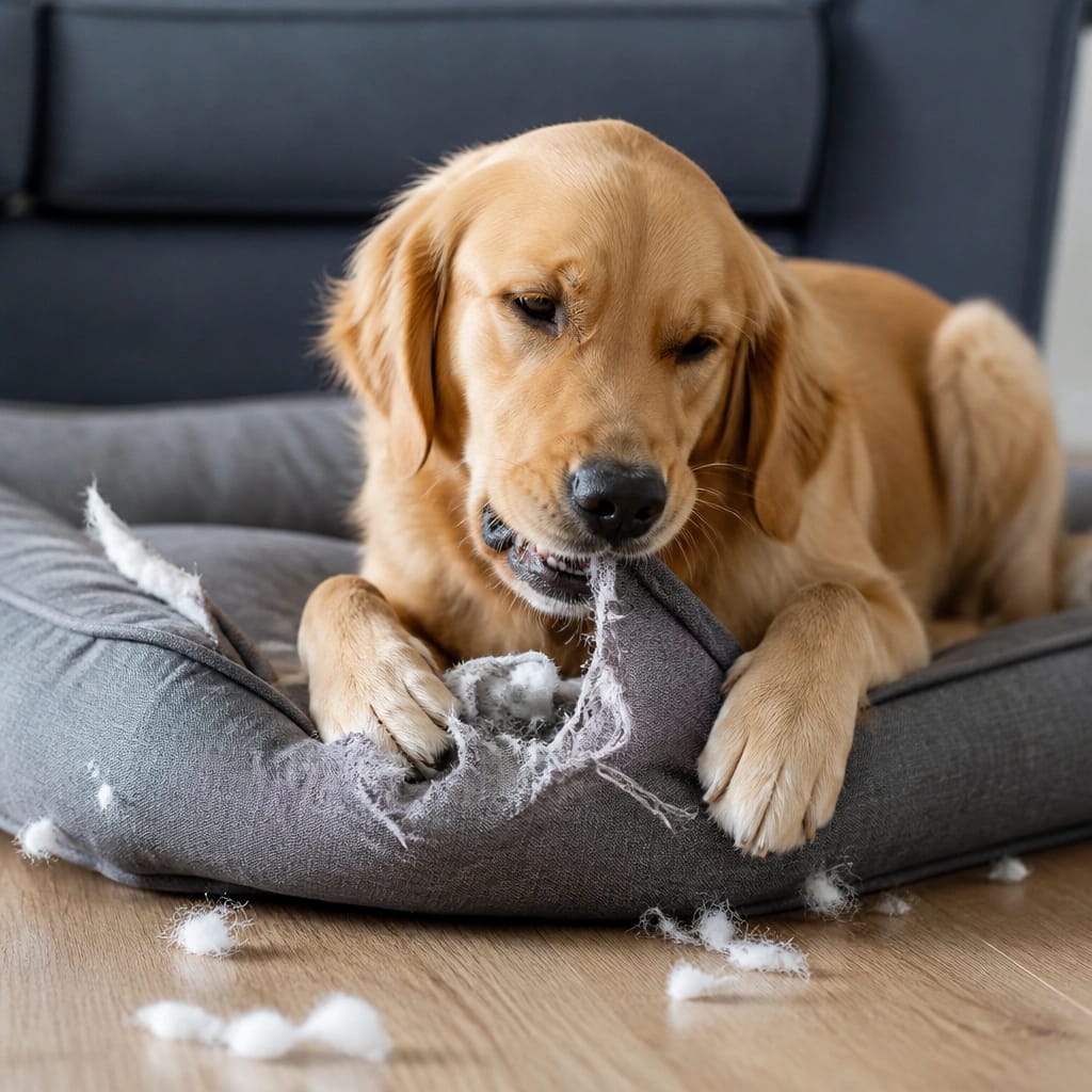 What Causes a Dog Bed to Tear?