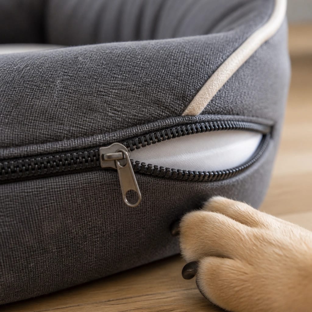 What Makes a Dog Bed Zipper Safe or Dangerous