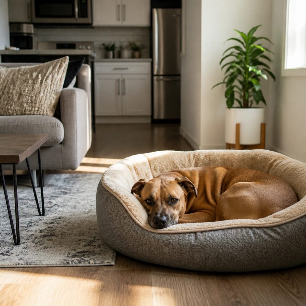 Where Should a Dog Bed Go in a Small Apartment?