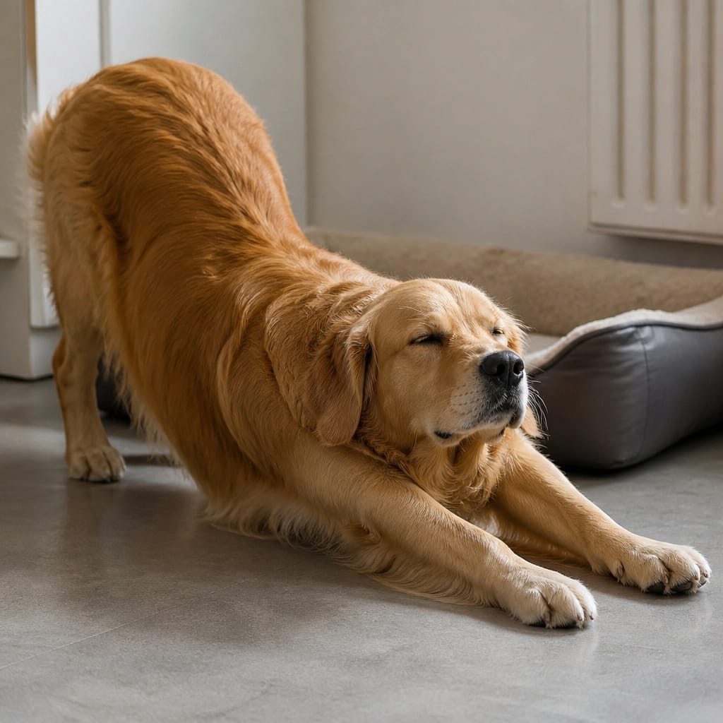 Why Does My Dog Stretch Before Lying Down?