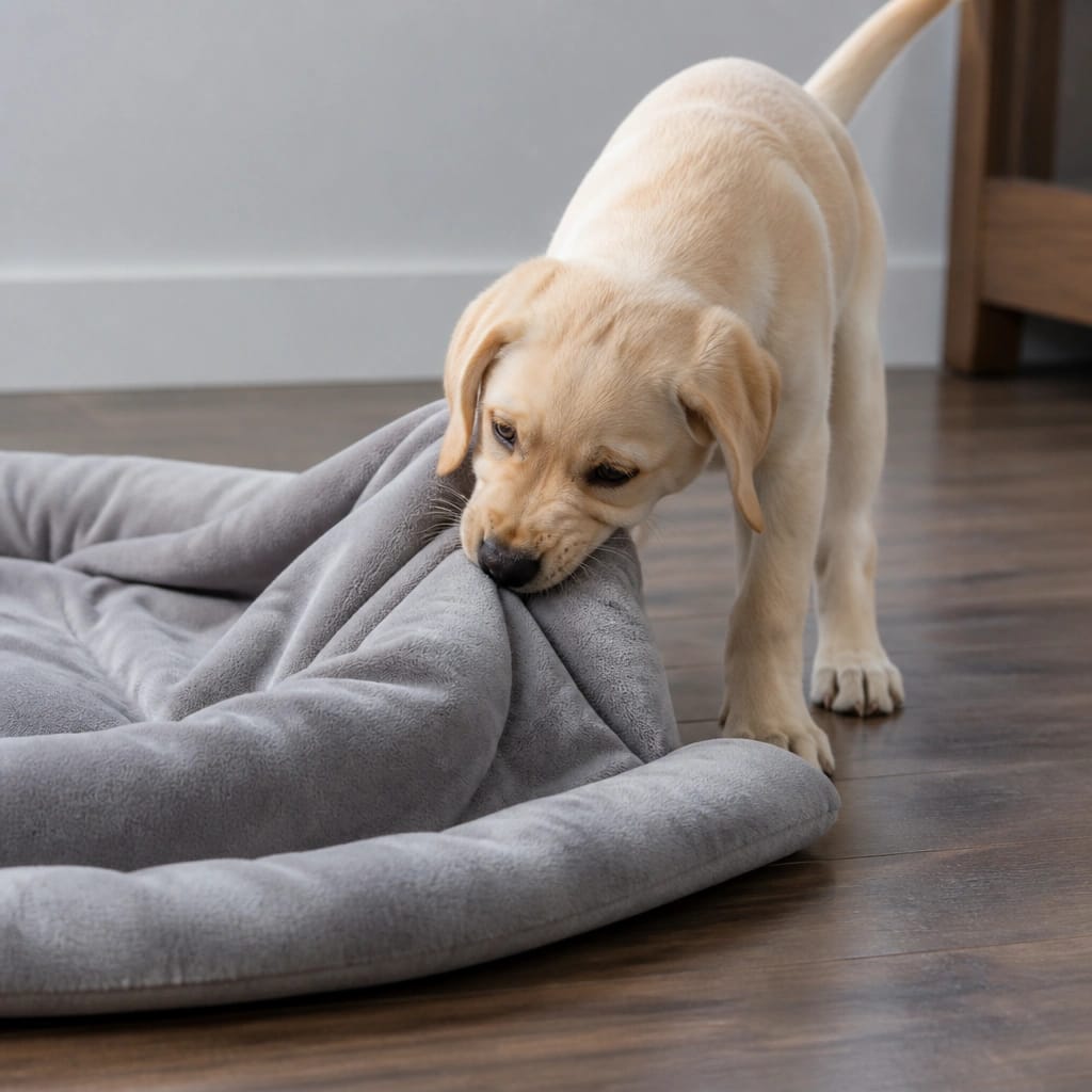 Why Puppies Move Their Bedding Around